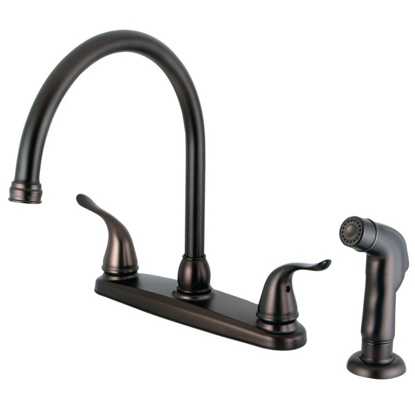 Yosemite FB2795YLSP Single Handle 8-Inch Centerset Kitchen Faucet with Sprayer FB2795YLSP